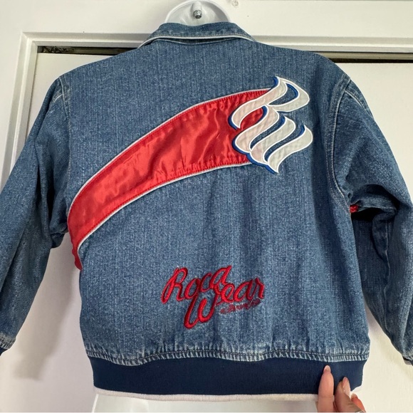 Rocawear Original Kids Jean Denim Jacket size 7 Vintage Y2K Embroidered - Picture 2 of 12